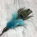 Peacock eye duster cat teaser toy