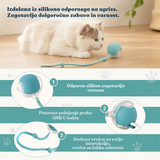 🐱 Pametna interaktivna žogica z vrvico za mačke – 360° samodejna zabava