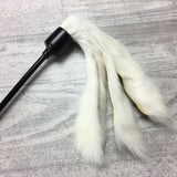 XL Rabbit Fur Teaser Cat Toy