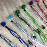 Satin & pom Cat Teaser Toy