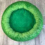 Grass green minky bed