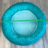 Turquoise minky bed