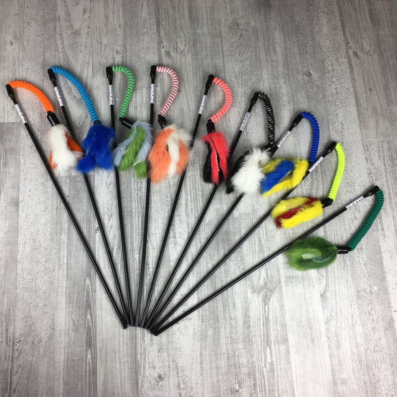 Jumping rabbit cat teaser toy