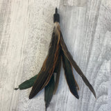 Rooster feather attachment