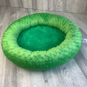 Grass green minky bed