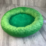 Grass green minky bed