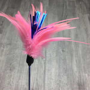 Feathers & Mylar Cat Teaser Toy